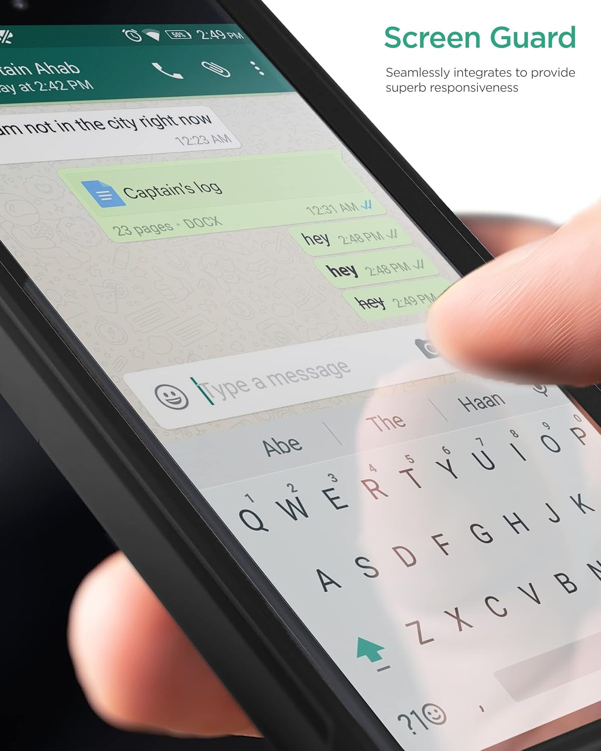 Encased Samsung A53 5G Case with Built-In Screen Protector and Holster Belt Clip (Falcon Armor, Galaxy A53)