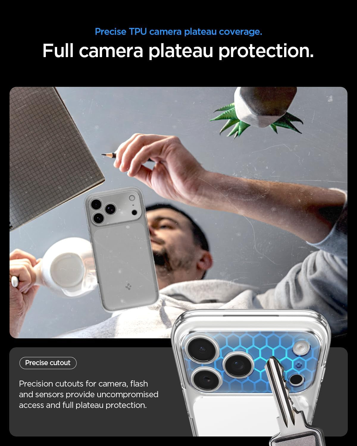 Spigen for Iphone 17 Pro Max Case, Ultra Hybrid T Magfit [Camera Control Button] [Compatible with Magsafe] - Glossy White