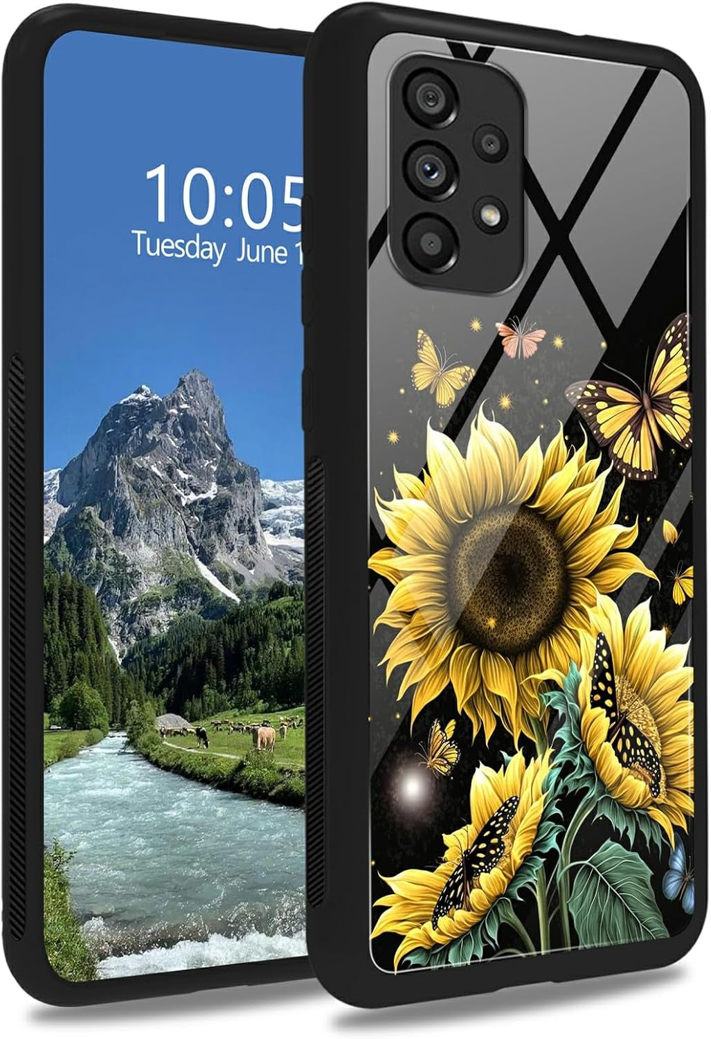 Case for Samsung Galaxy A14 5G,Galaxy A14 5G Case,Tempered Glass Back Cover Soft TPU Bumper Fashion Men Women Phone Case Shockproof Protective Cover for Samsung A14 5G,Astronaut