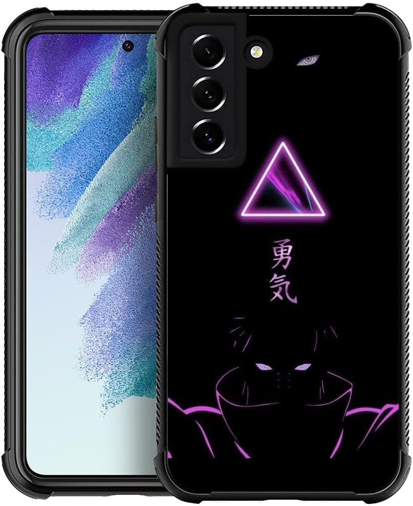 Compatible with Samsung Galaxy S22 plus (6.6 Inch) Case,Logo of Courage Anime Pattern Design Shockproof Non-Slip Case for Apple Samsung Galaxy S22 Plus