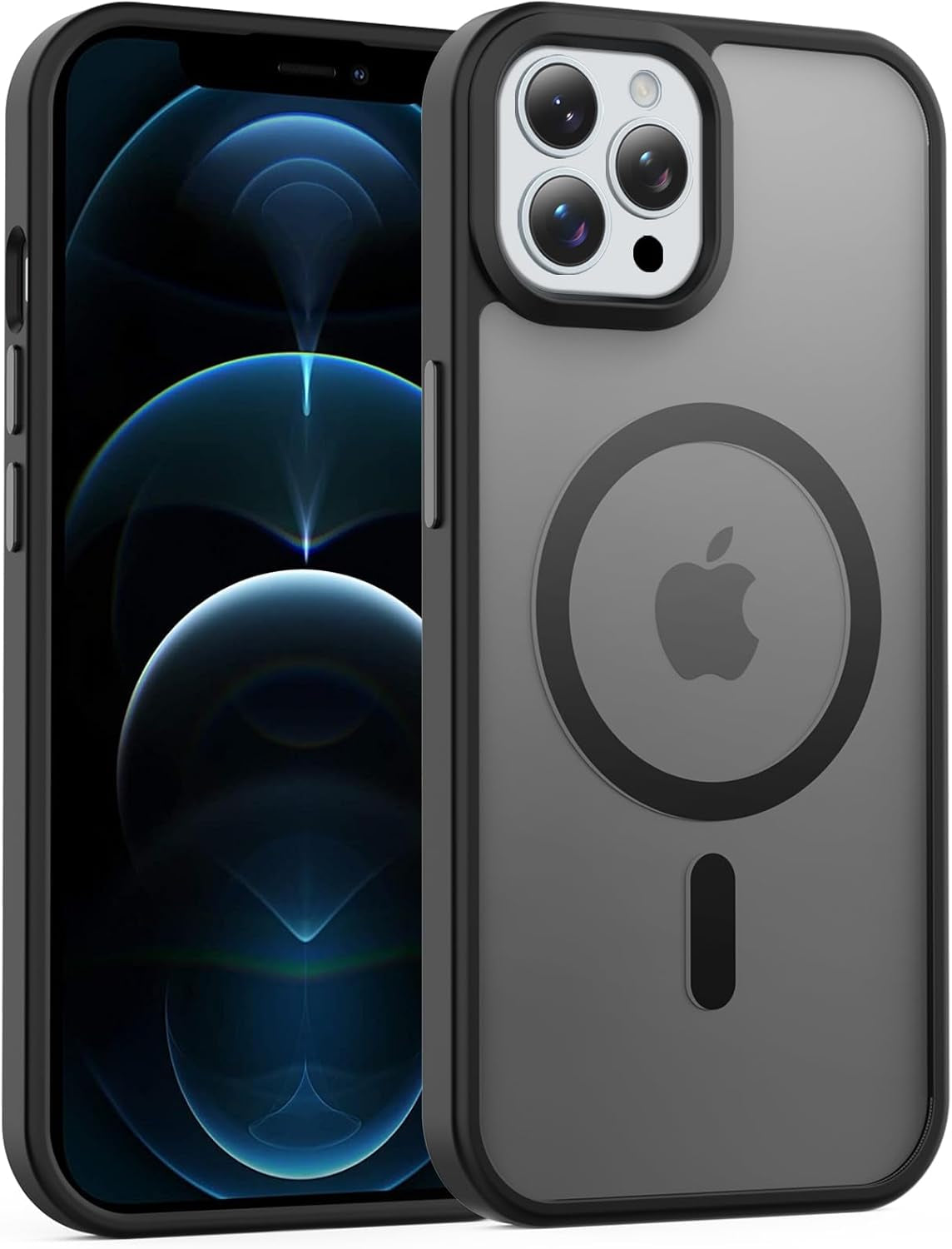 Temdan for Iphone 17 Pro Max Case Clear with Screen Protector, Compatible with Magsafe, Anti-Yellowing, Military-Grade Protection, Shockproof Slim Magnetic Phone Case Cover, Transparent