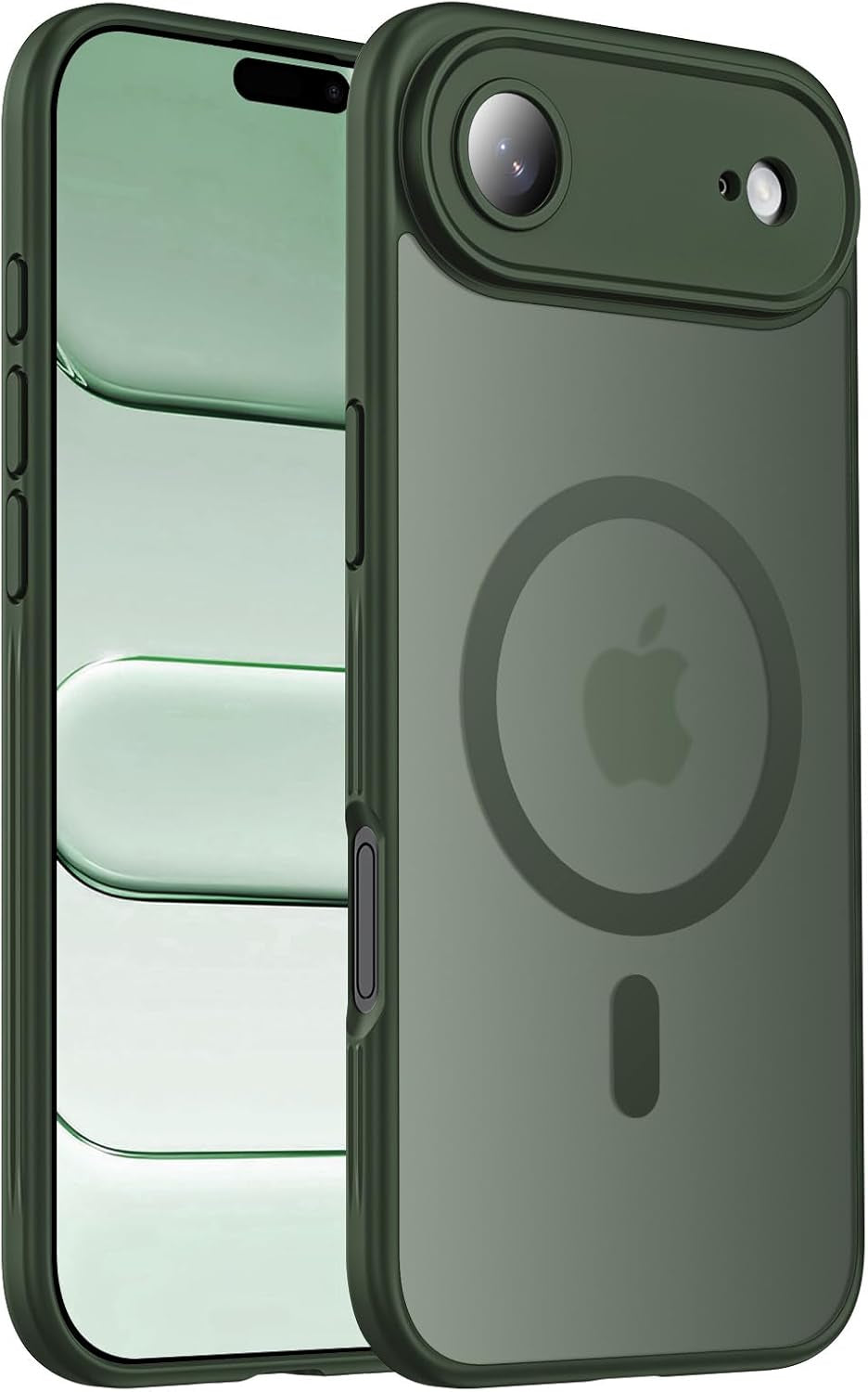 Designed for Iphone 17 Pro Max Case, Compatible with Magsafe, [Camera Protection] [15FT Military Drop Protection] Shockproof Translucent Matte Anti-Slip Phone Case, 6.9", Deep Blue