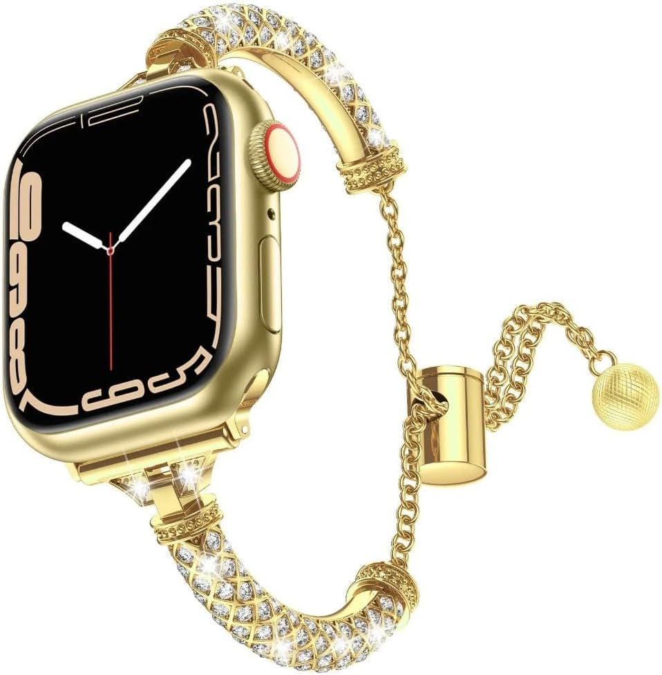 Diamond Metal Strap for Apple Watch Ultra 49Mm Band Correa 38/40Mm 42Mm 44Mm Iwatch Serie 8 7 6 SE 5 4 41Mm 45Mm Bracelet Woman