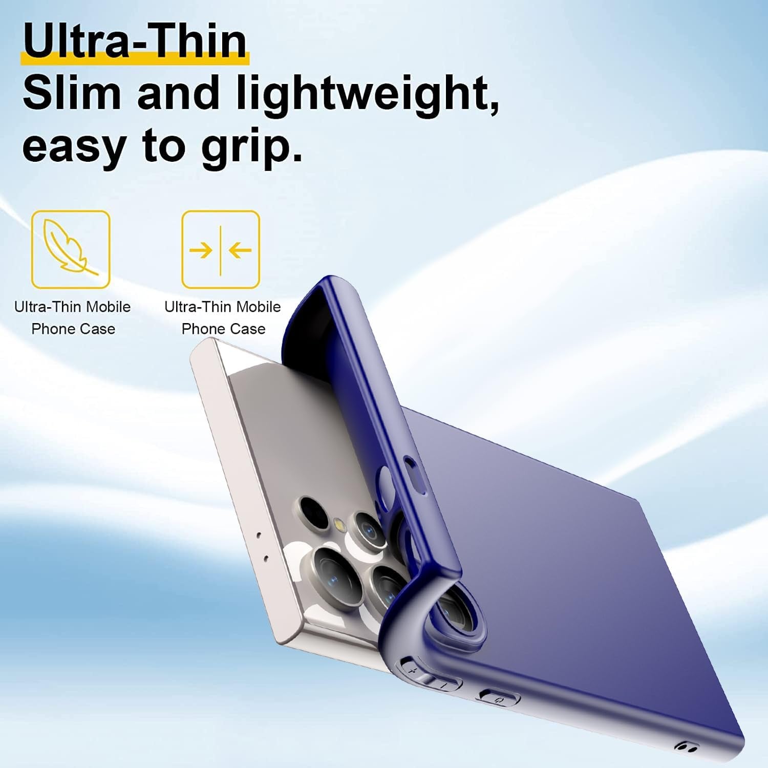 (8 Pack) for Samsung Galaxy S24 Ultra Case, Soft Silicone Gel Bumper Shell Shockproof Full Body Protection Phone Case Cover, Red, Black, Dark Blue, Yellow, Pink, White, Green, Purple