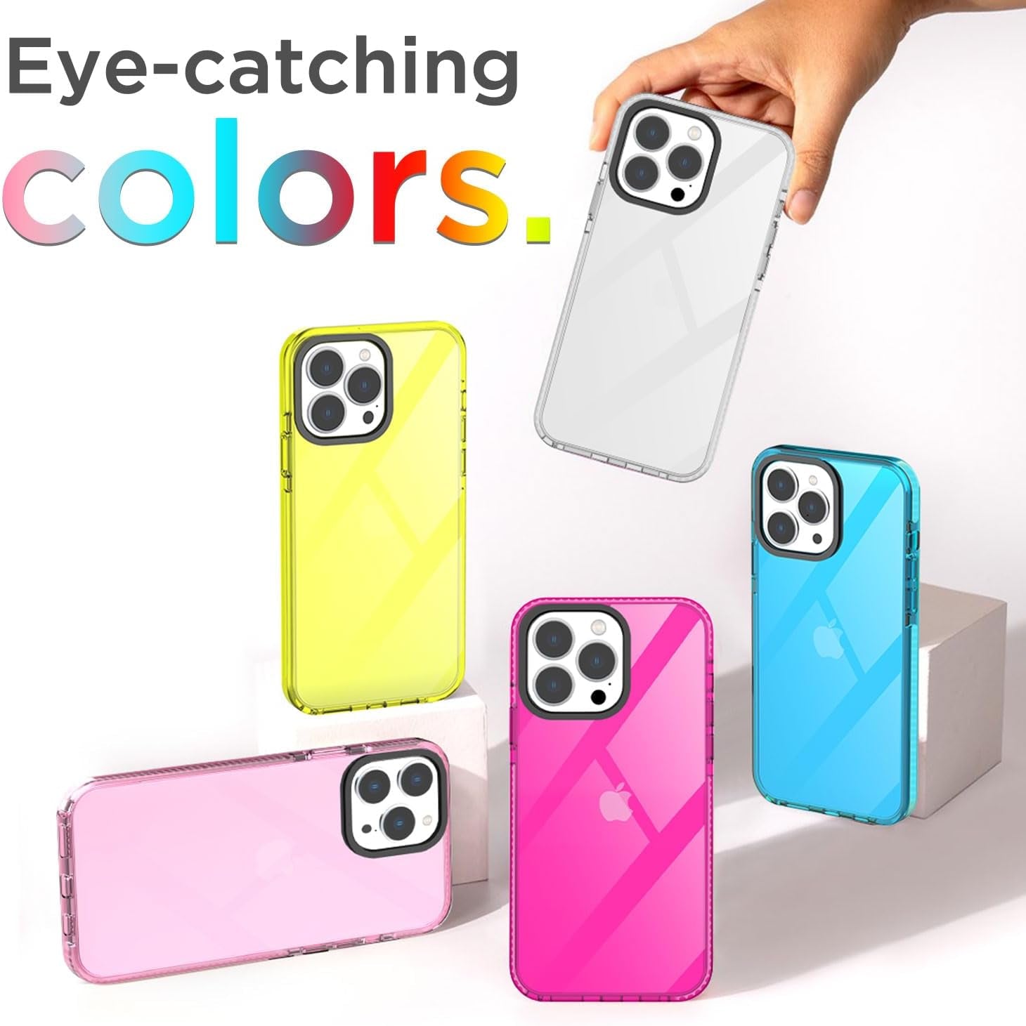 Aicase Compatible with Iphone 15 Pro Max Case Clear, Slim Thin Lightweight Transparent [Non-Yellowing] Vibrant Design Protective Phone  AICase   