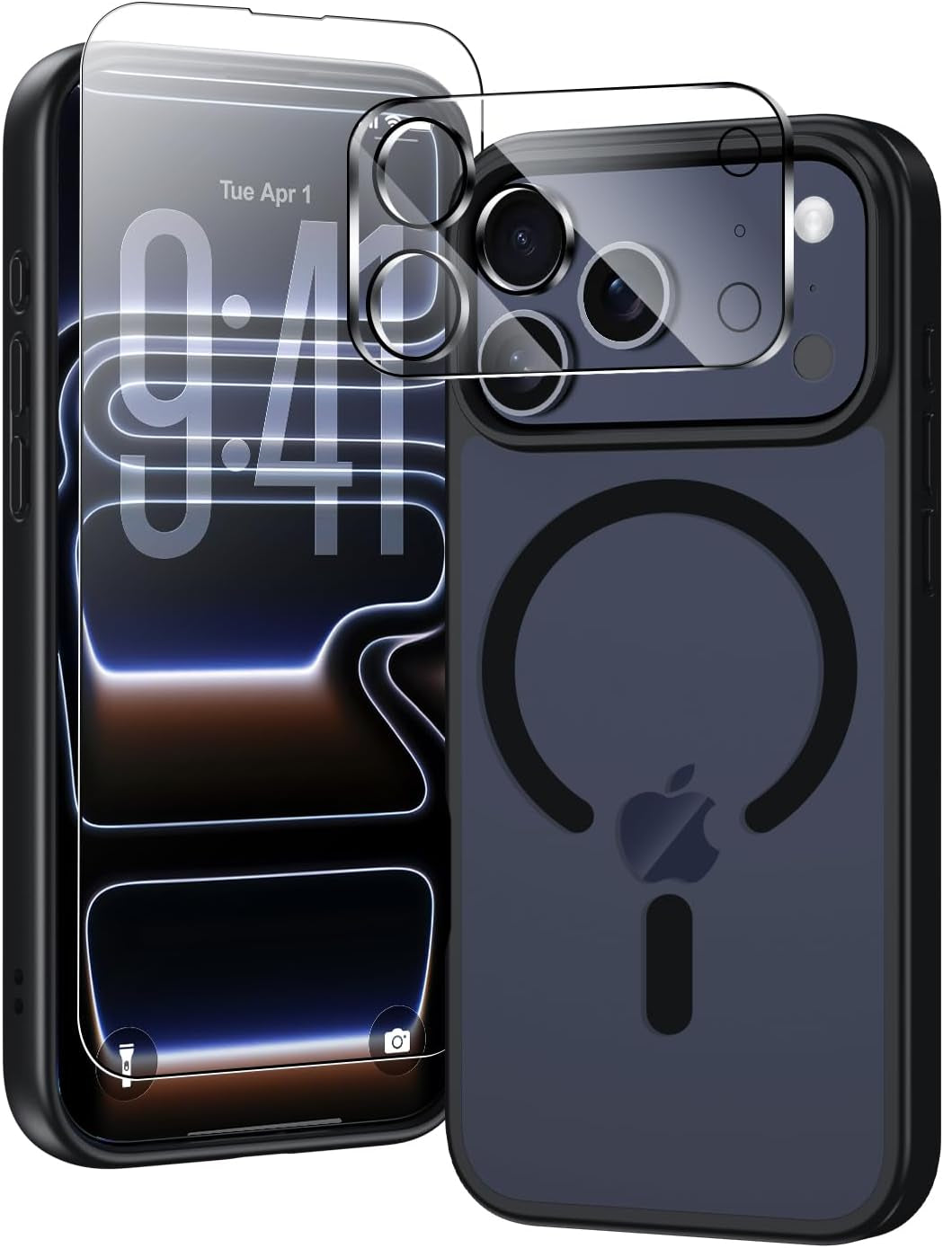 For Iphone 17 Pro Max Case, Compatible with Magsafe, Magnetic Slim Cover, Anti-Yellowing & Shockproof, Full Camera Protection, Includes Screen & Lens Protectors, Clear Protective Case