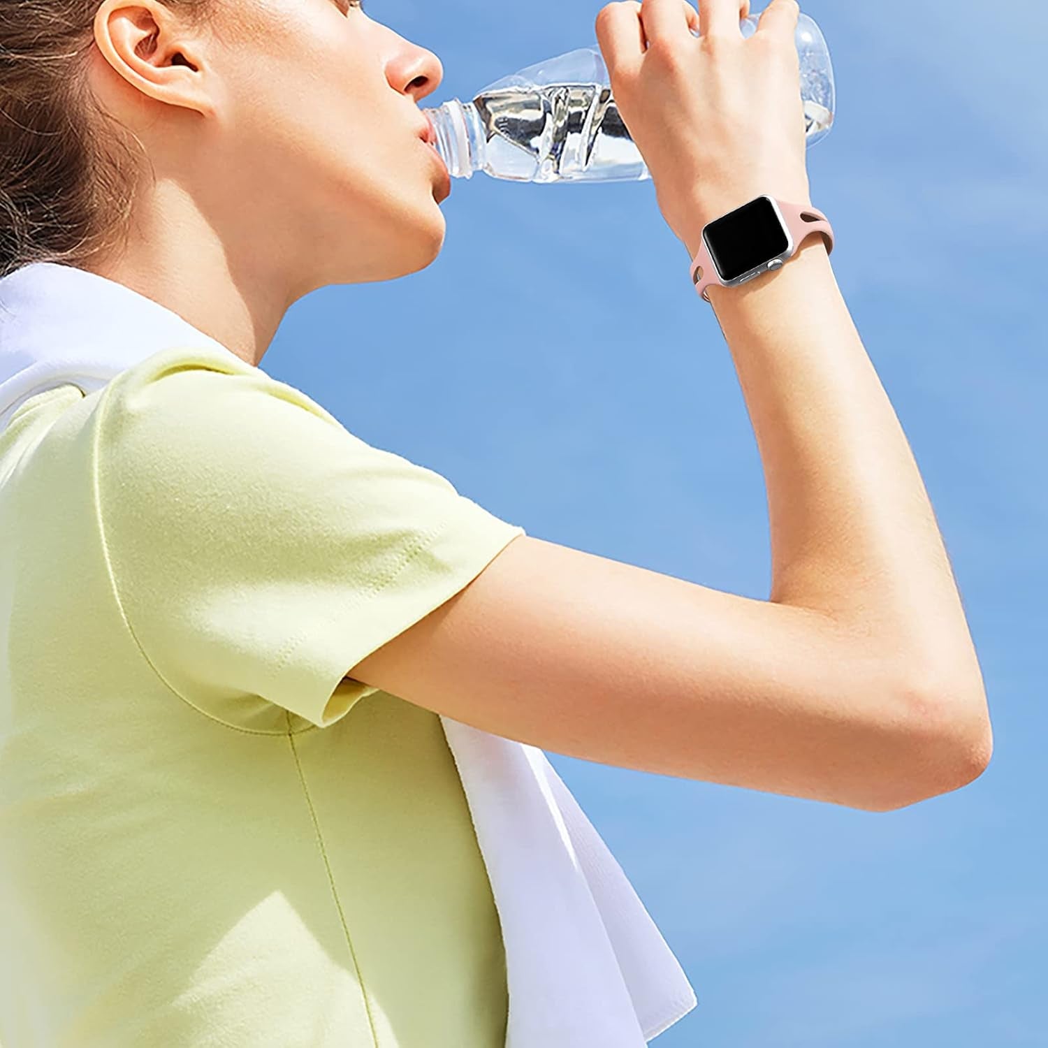 Getino Compatible with Apple Watch Bands 38Mm 40Mm 42Mm 44Mm Iwatch Band for Women Men, Soft Durable Breathable Thin Slim Narrow Band for Iwatch Series SE 6 5 4 3 2 1