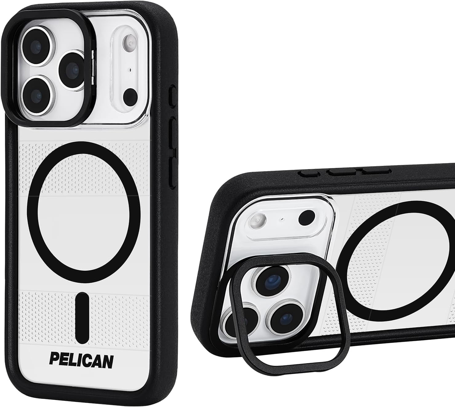 Pelican Protector Iphone 17 Pro Case [Compatible with Magsafe] Rugged Magnetic Phone Case with 16Ft Military-Grade Drop Protection - Heavy Duty Phone Cover for Iphone 17 Pro - Black