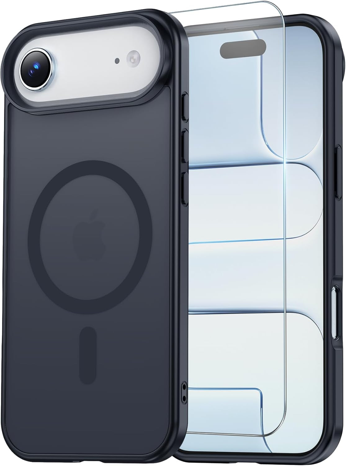 Temdan for Iphone 17 Pro Max Case Clear with Screen Protector, Compatible with Magsafe, Anti-Yellowing, Military-Grade Protection, Shockproof Slim Magnetic Phone Case Cover, Transparent