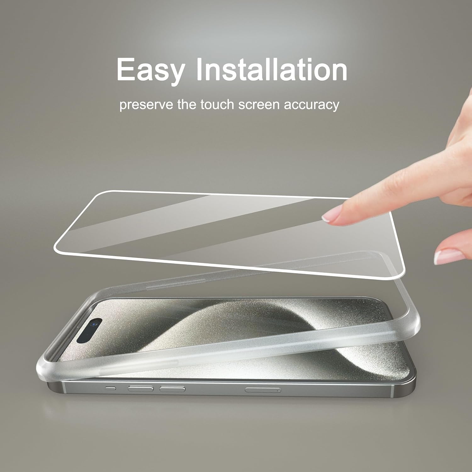 Ailun 3 Pack Screen Protector for Iphone 15 Pro Max [6.7 Inch] + 3 Pack Camera Lens Protector with Installation Frame,Sensor Protection,Dynamic Island Compatible,Case Friendly Tempered Glass Film  Ailun   