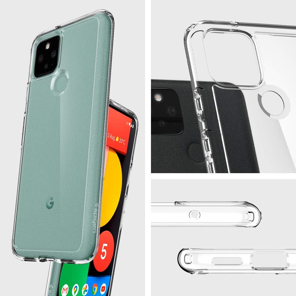 Spigen Ultra Hybrid Designed for Pixel 5 Case (2020) - Crystal Clear  Spigen   