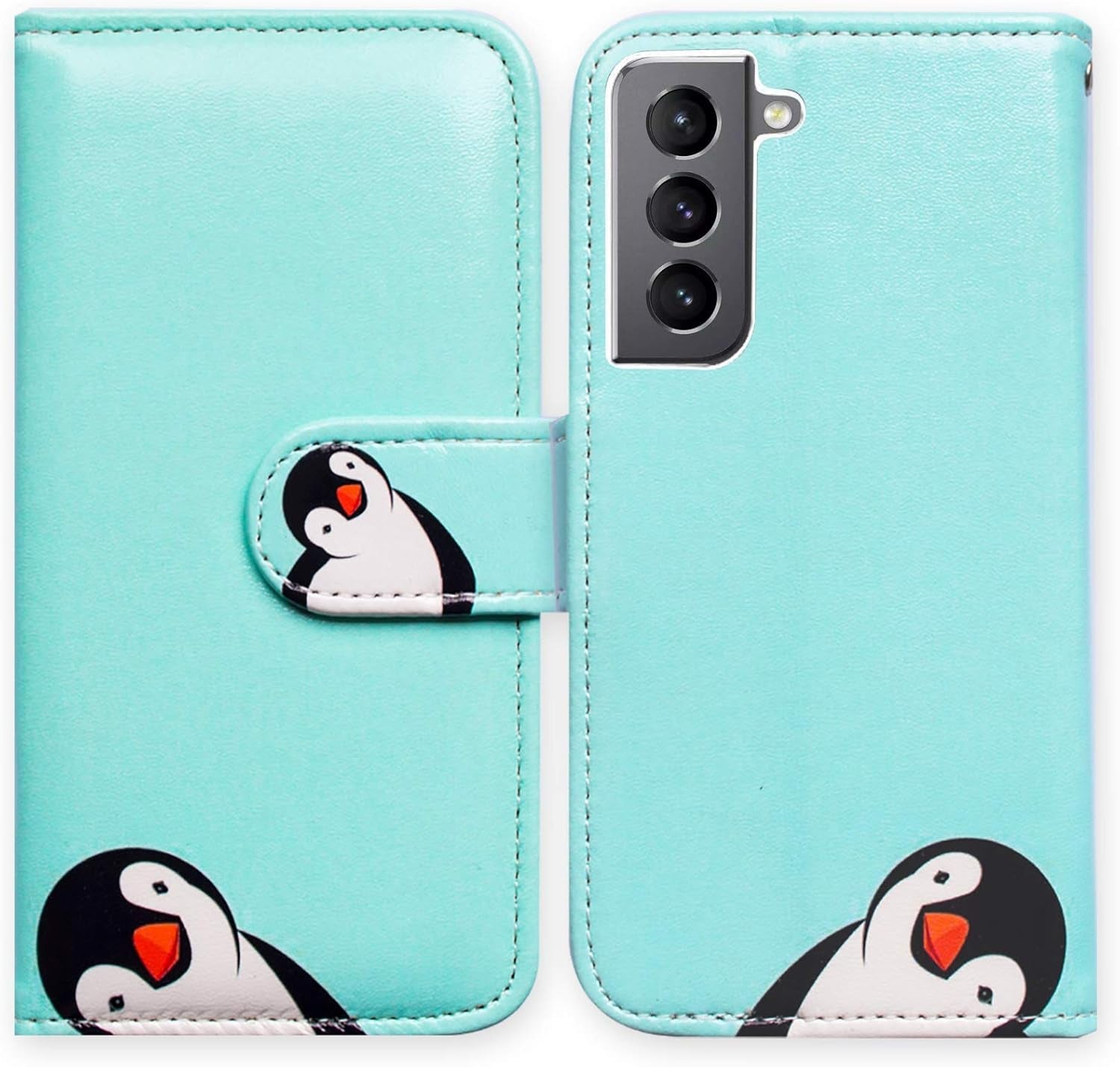 Bcov Galaxy S22 plus Case, Retro American Flag Leather Flip Phone Case Wallet Cover with Card Slot Holder Kickstand for Samsung Galaxy S22 plus 5G / S22+