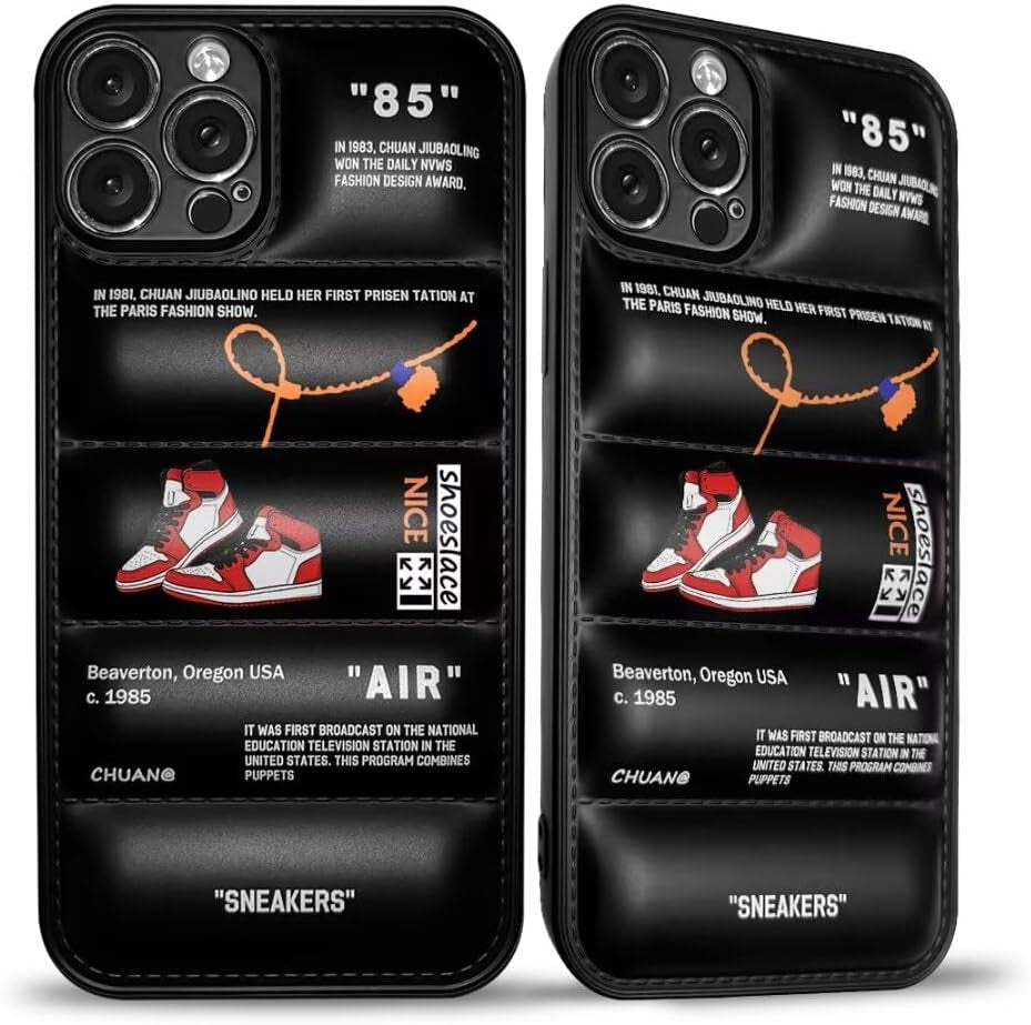 Cool Aesthetic Phone Case for Iphone 15 Pro Case for Boys Men Drop-Resistant Lens Protection Red Basketball Sneaker Street Design Shockproof Designer Cases Compatible with Iphone 15 Pro Case Black  VVVLGD Black Iphone 14 Pro Max 