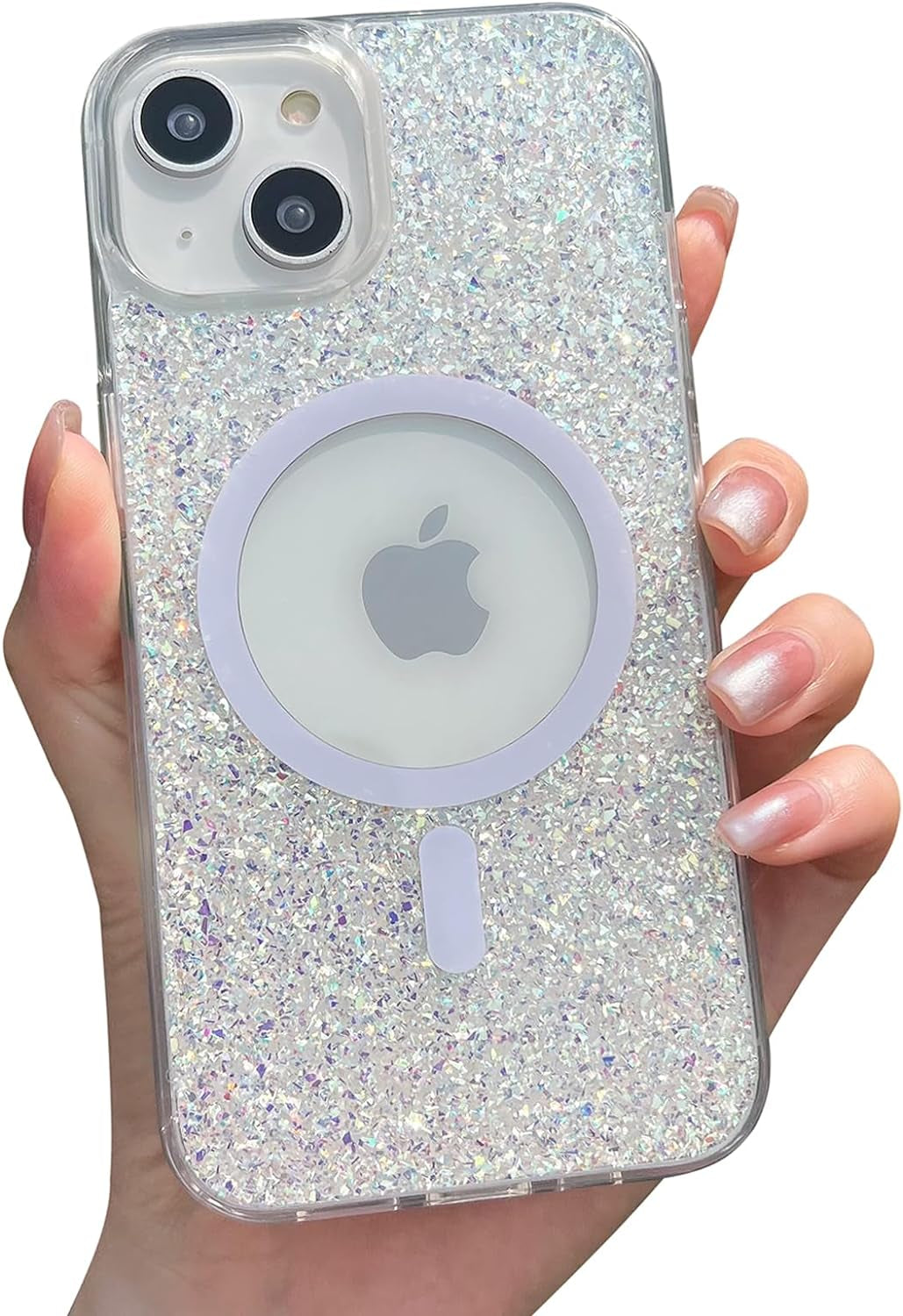 ASONCE Cute Glitter for Iphone 14 Pro Max Case [Compatible with Magsafe] Magnetic Cover with Bling Star for Women Girls [12FT Drop Protection] - Sparkly Gold  Hiwuton Sparkly Silver For Iphone 14 - 6.1" 
