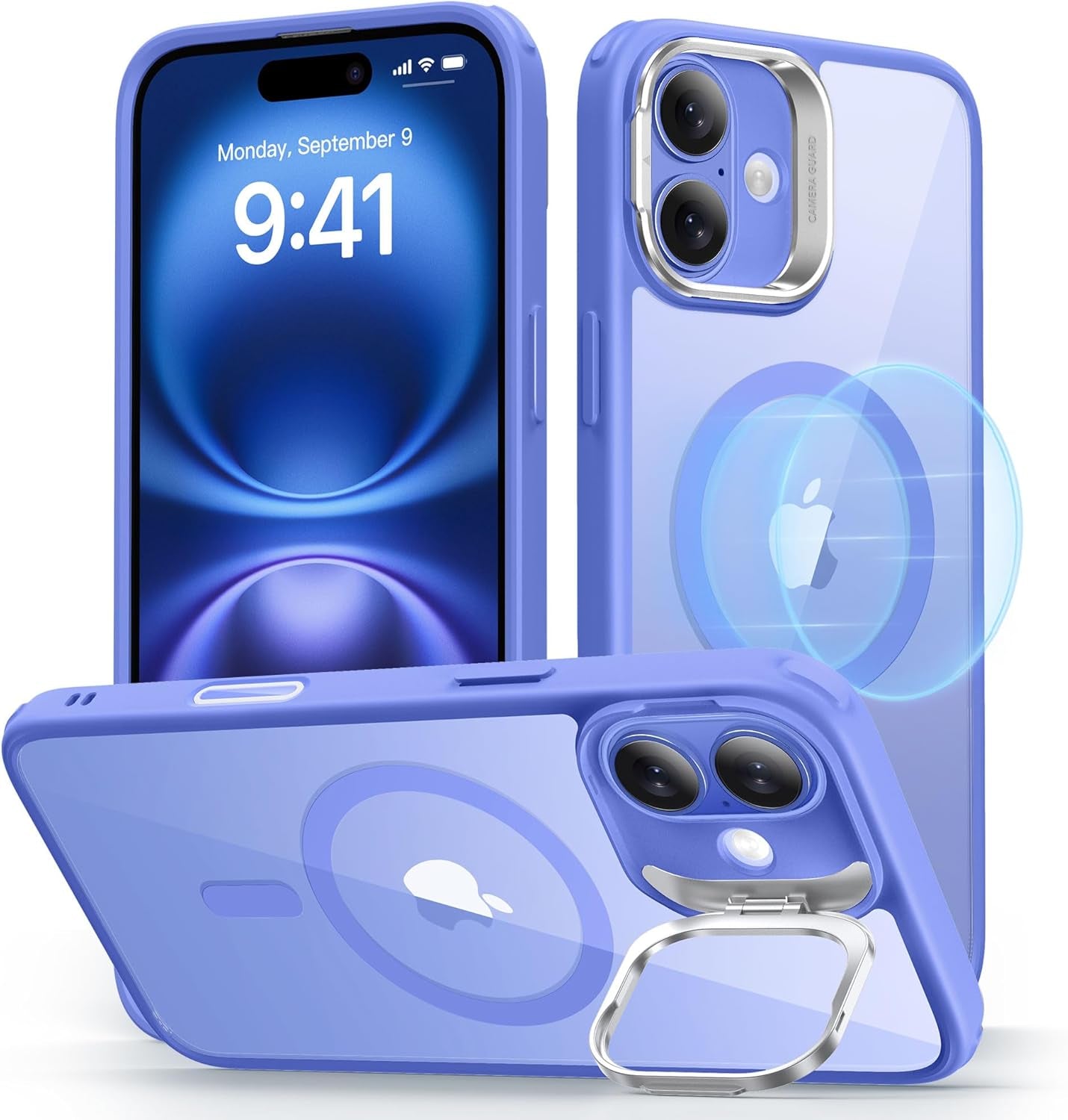 ESR for Iphone 17 Pro Max Case with Stash Stand, Camera Control Cover Compatible with Magsafe, Military-Grade Drop Protection Phone Case for Iphone 17 Pro Max, Scratch-Resistant Back Cover, Clear