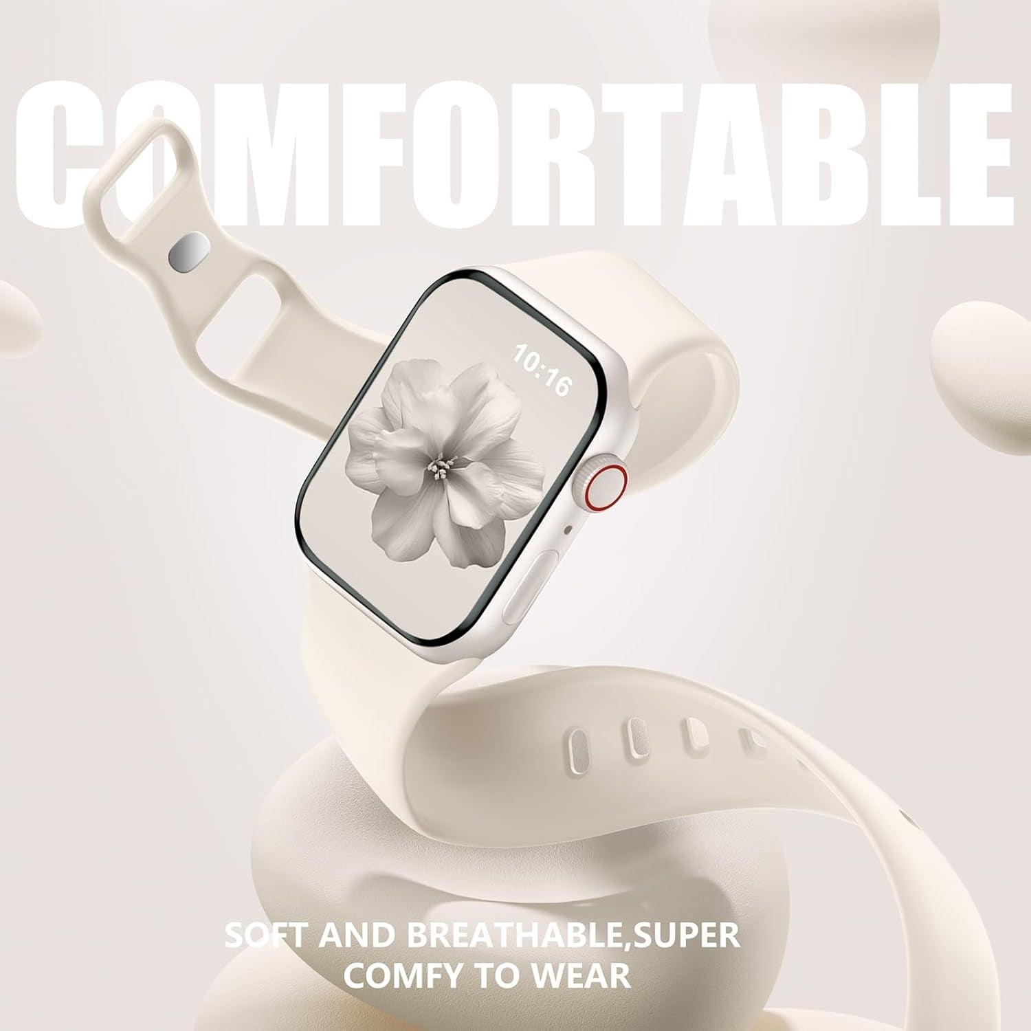 6 Pack Floral Engraved Bands & 6 Pack Sport Bands Compatible with Apple Watch Bands for Women 40Mm 41Mm 38Mm