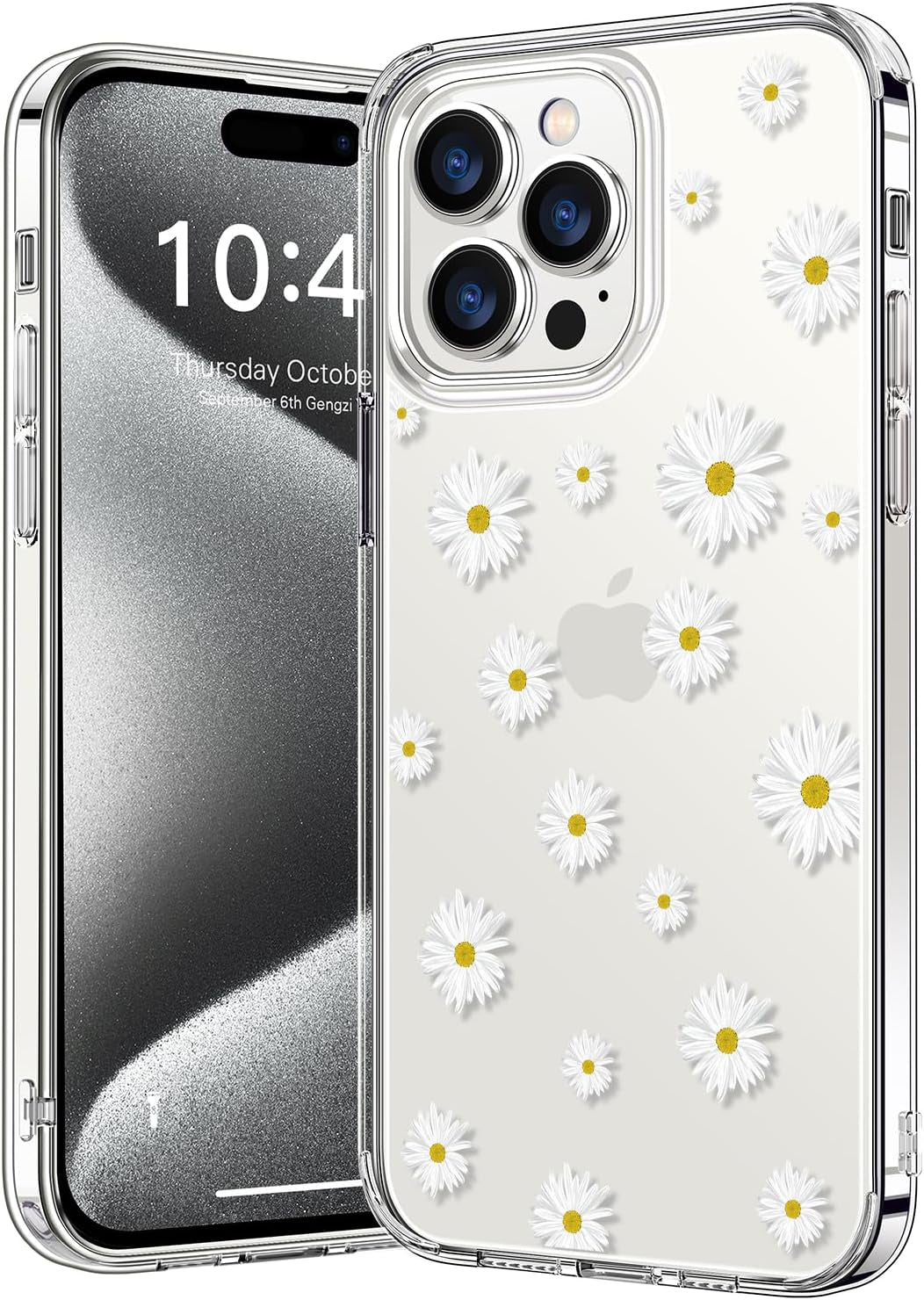 Bicol Compatible with Iphone 15 Pro Case,Crystal Clear Cover with Fashionable Designs for Girls Women,Slim Fit Shockproof Protective Acrylic Phone Case 6.1 Inch,Beautiful Elephant  bicol   