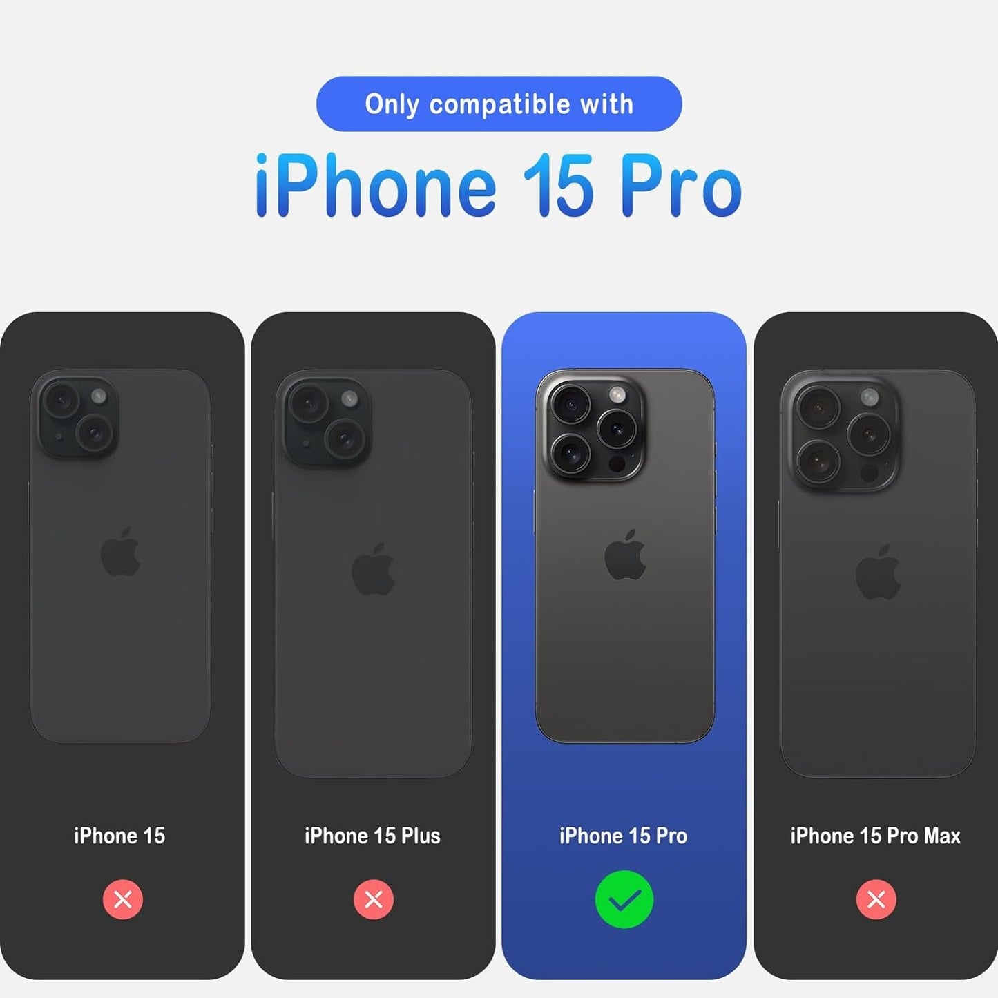 Coolfrog for Iphone 15 Pro Case, Compatible with Magsafe, 6.1" Silicone Shockproof Military-Grade Protection, Magnetic Phone Case for Men Women, Clove Purple  CoolFrog   