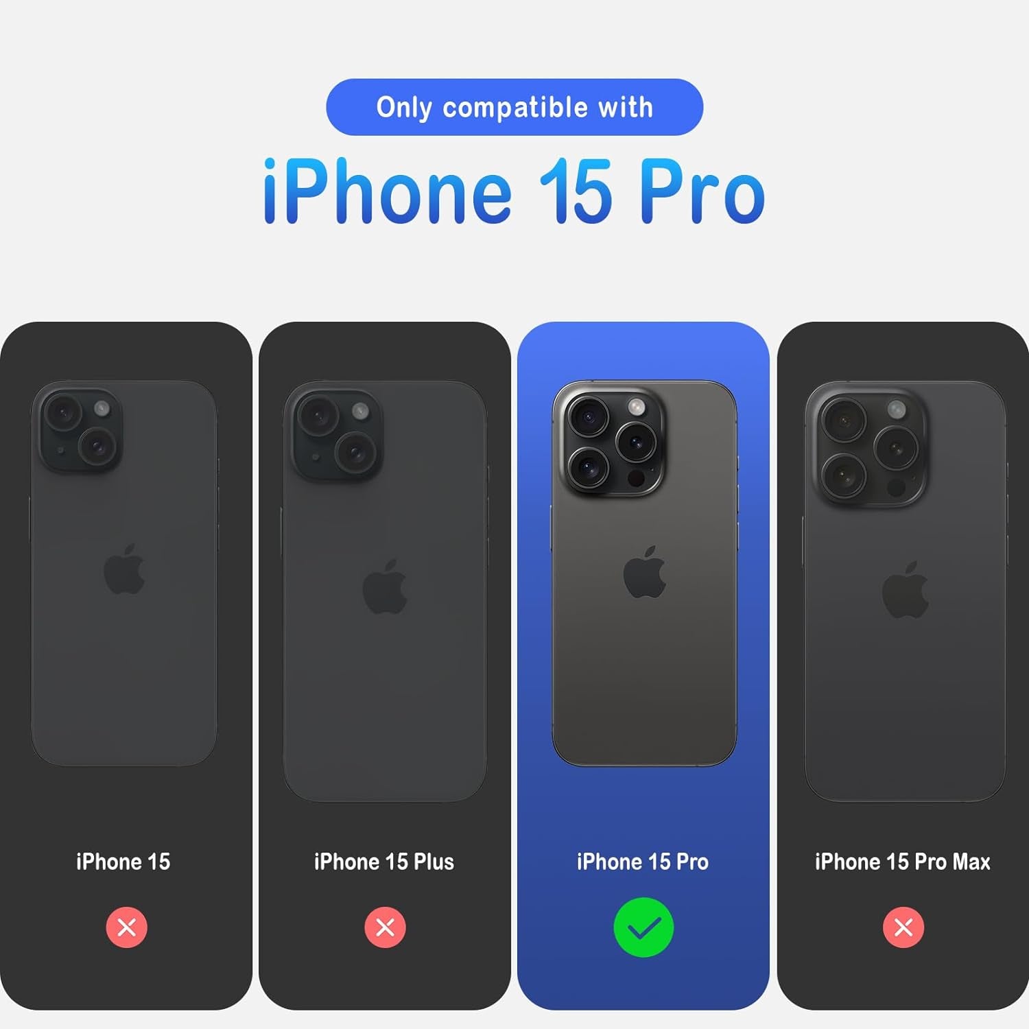 Coolfrog for Iphone 15 Pro Case, Compatible with Magsafe, 6.1" Silicone Shockproof Military-Grade Protection, Magnetic Phone Case for Men Women, Clove Purple  CoolFrog   