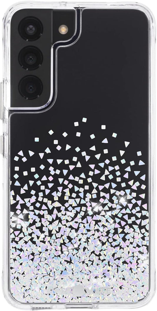 Case-Mate - TWINKLE OMBRE - Case for Samsung Galaxy S22 - Reflective Foil Elements - 10 Ft Drop Protection - 6.1 Inch - Stardust
