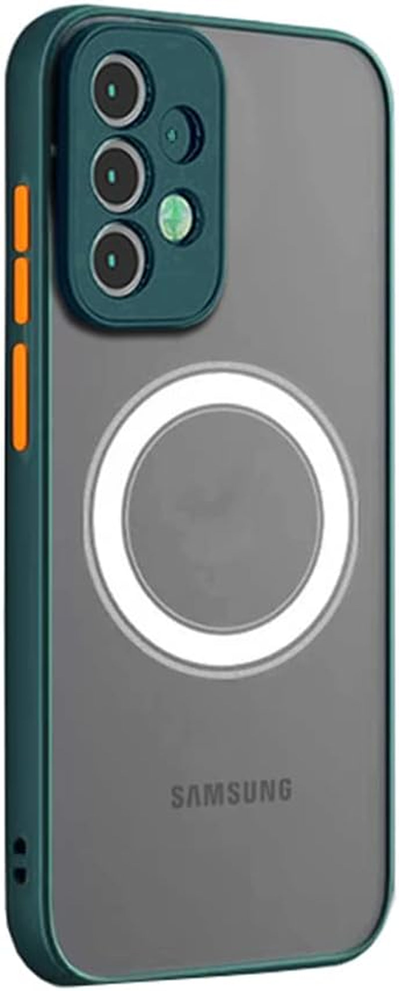 Galaxy A53 5G Case Magnetic [Support Magsafe Charger] Wireless Anti-Scratch Shockproof Matte Clear Full Camera Protection Slim Thin Phone Cover Case for Samsung Galaxy A53 5G 6.5"-Black