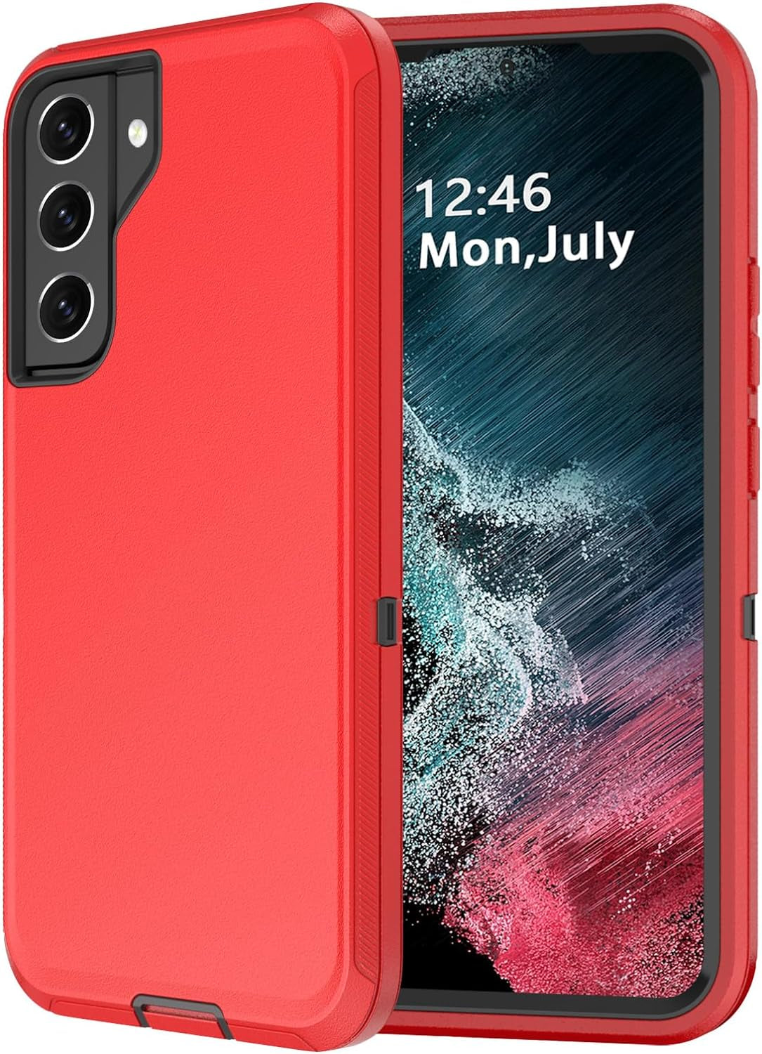 For Samsung Galaxy S22 Case,Shockproof Dropproof Dustproof Galaxy S22 Case,Heavy Duty Protective for Samsung S22 Case, 6.1 Inch (Turquoise)