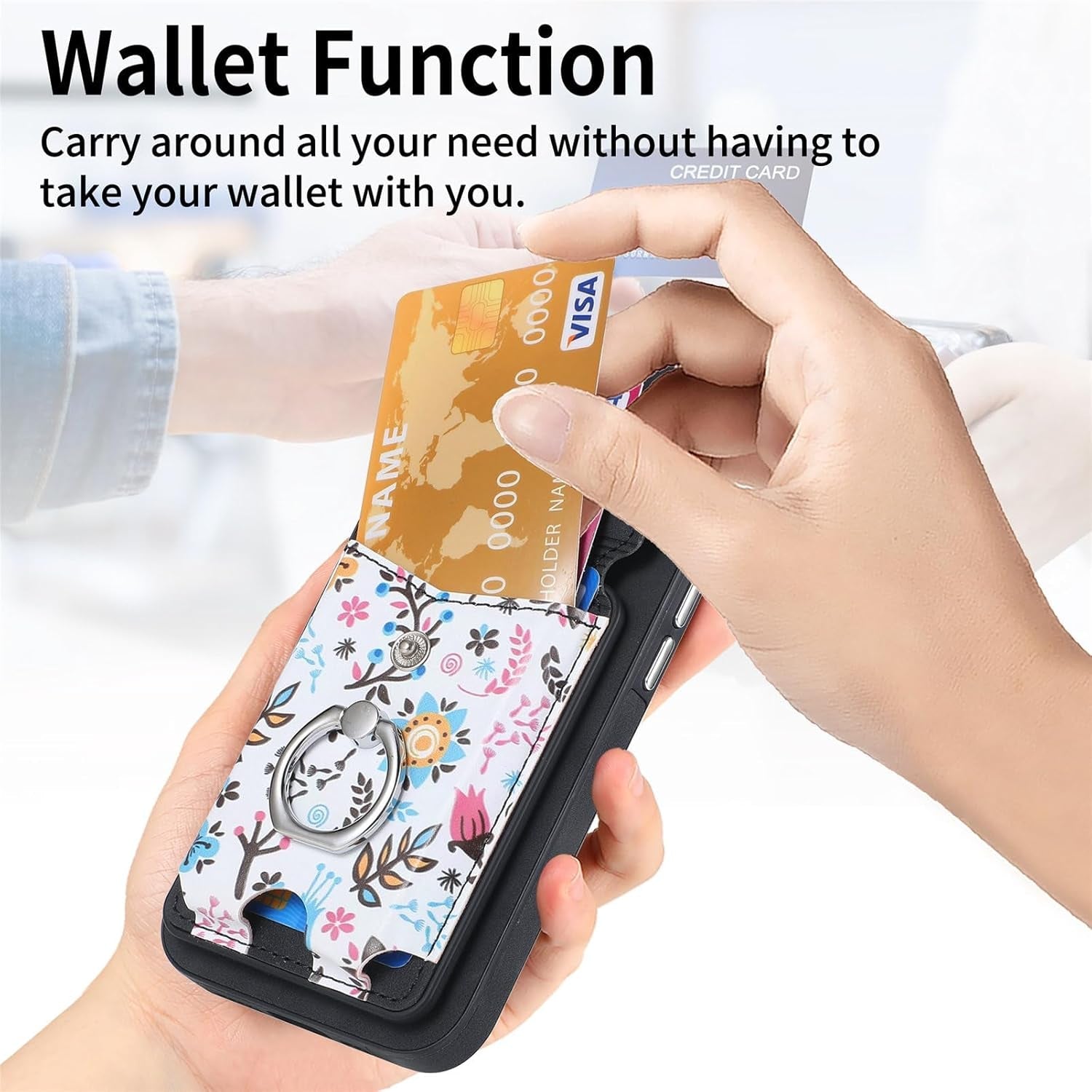 Asuwish Phone Case for Samsung Galaxy A53 5G Wallet Cell Cover with Screen Protector Magnetic Slim Ring Stand Kickstand Back Credit Card Holder Slot a 53 G5 53A SM A536U 6.5" 2022 Girls Women Black