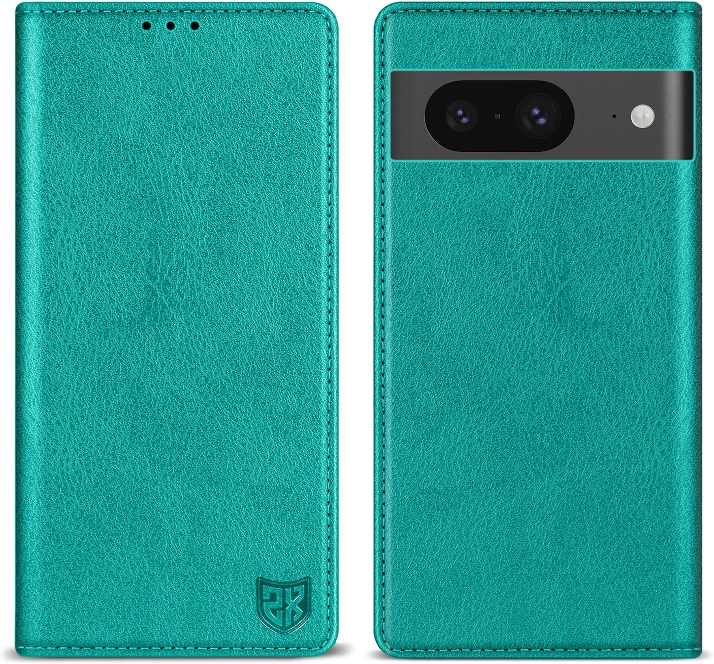 ZZXX for Google Pixel 8 Pro Wallet Case with [RFID Blocking] Card Slot Stand Strong Magnetic Leather Flip Fold Protective Phone Case for Google Pixel 8 Pro Case Wallet(Black-6.7 Inch)  ZZXX Lake Blue Google Pixel 8 