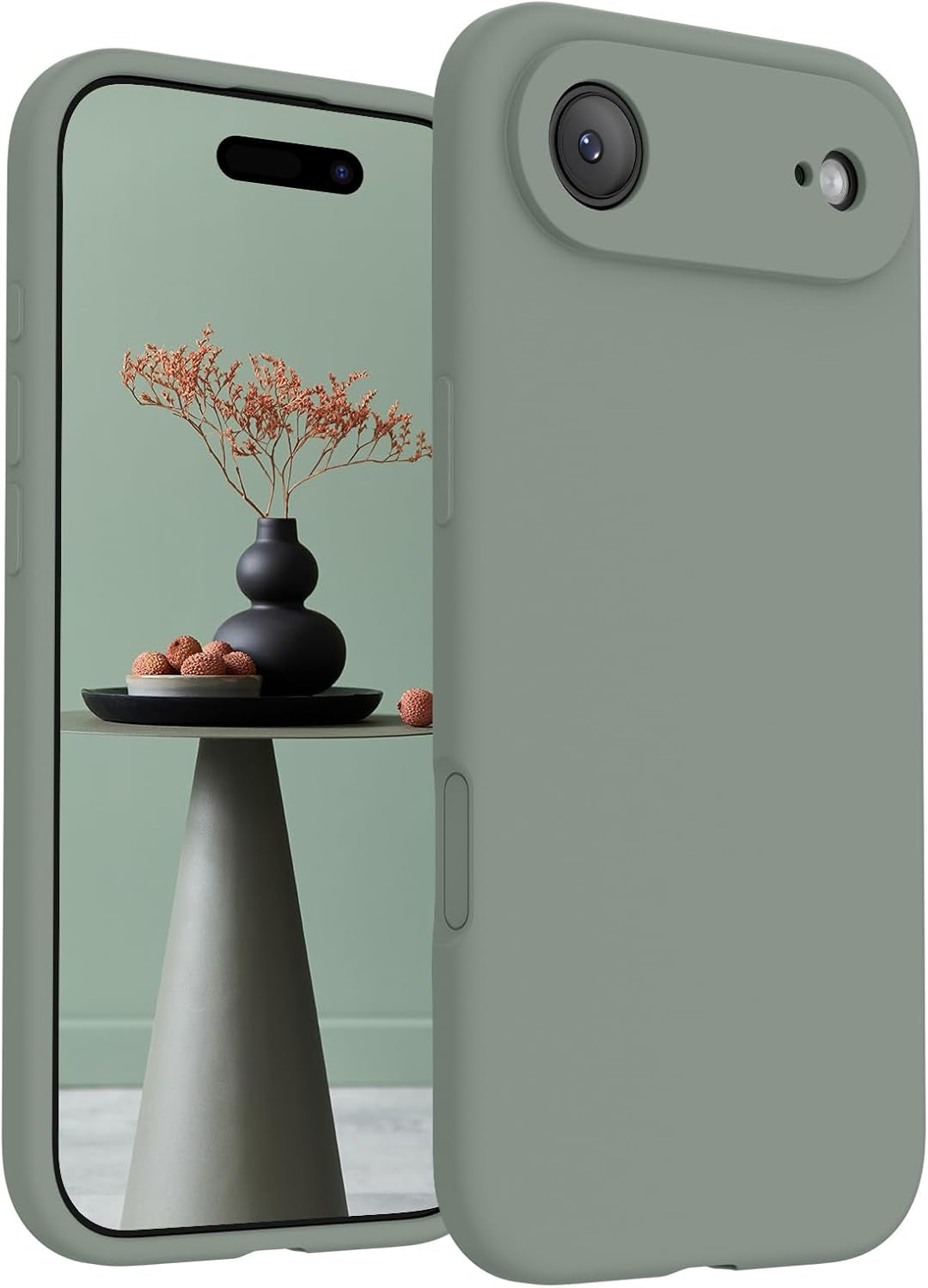 Firenova Magnetic for Iphone 17 Pro Case, Compatible with Magsafe, [Integrated Silicone Camera Control Button] [Camera Protection] Anti-Scratch Microfiber Lining Phone Case, 6.3", Black