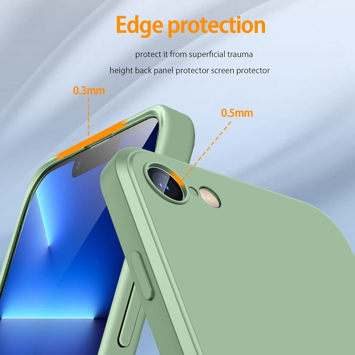 For Samsung Galaxy A53 5G Case,With 360°Rotatable Ring Holder Kickstand & Strap Lanyard Premium Liquid Silicone Slim Shockproof Protective Case for Samsung Galaxy A53 5G,Mint Green