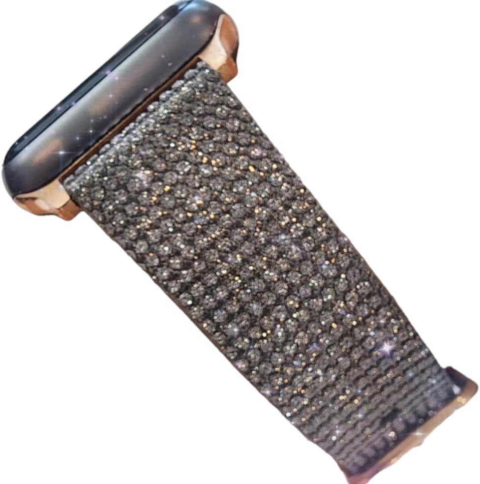 Dsaaplus Bling Leather Band for Apple Watch Band 38Mm 40Mm 41Mm 42Mm 44Mm 45Mm 49Mm, Ultra2 1 Replacement Iwatch Strap