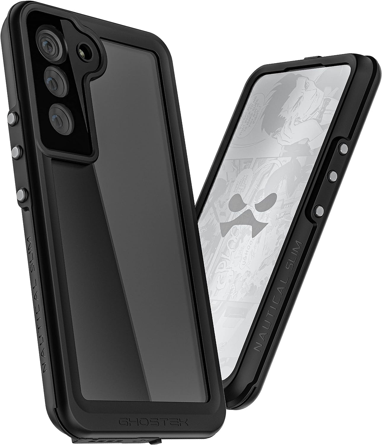 Ghostek NAUTICAL Slim Galaxy S22 Waterproof Case with Screen & Camera Protector, Shockproof Cover - Clear (6.1-Inch)