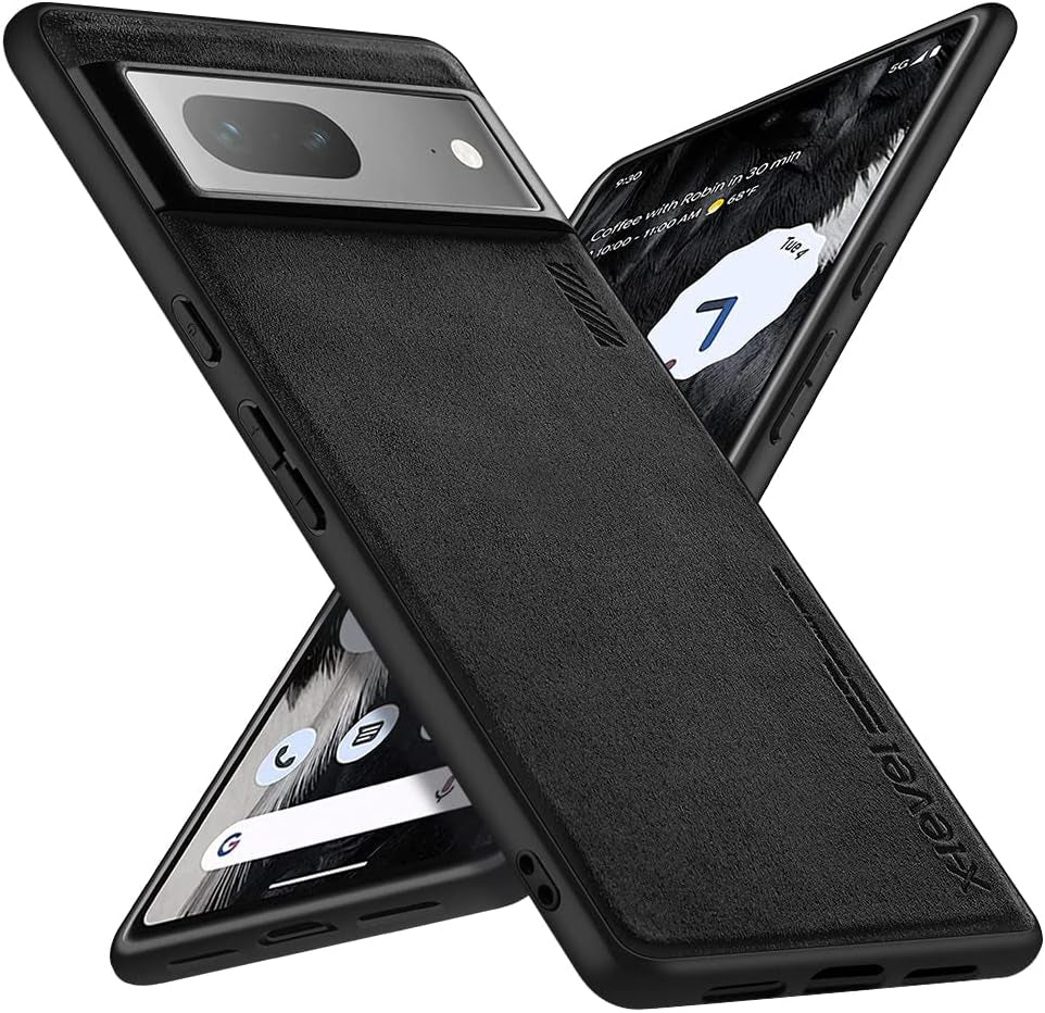 X-Level Google Pixel 8 Pro Case Drop Protective Thin Dual Layer Shockproof Bumper Phone Cases Full Body Rugged Hard PC Back Anti-Scratch Microfiber Surface with Grip with Soft Edge Slim Cover-Blue  pipilu Black Pixel 7 