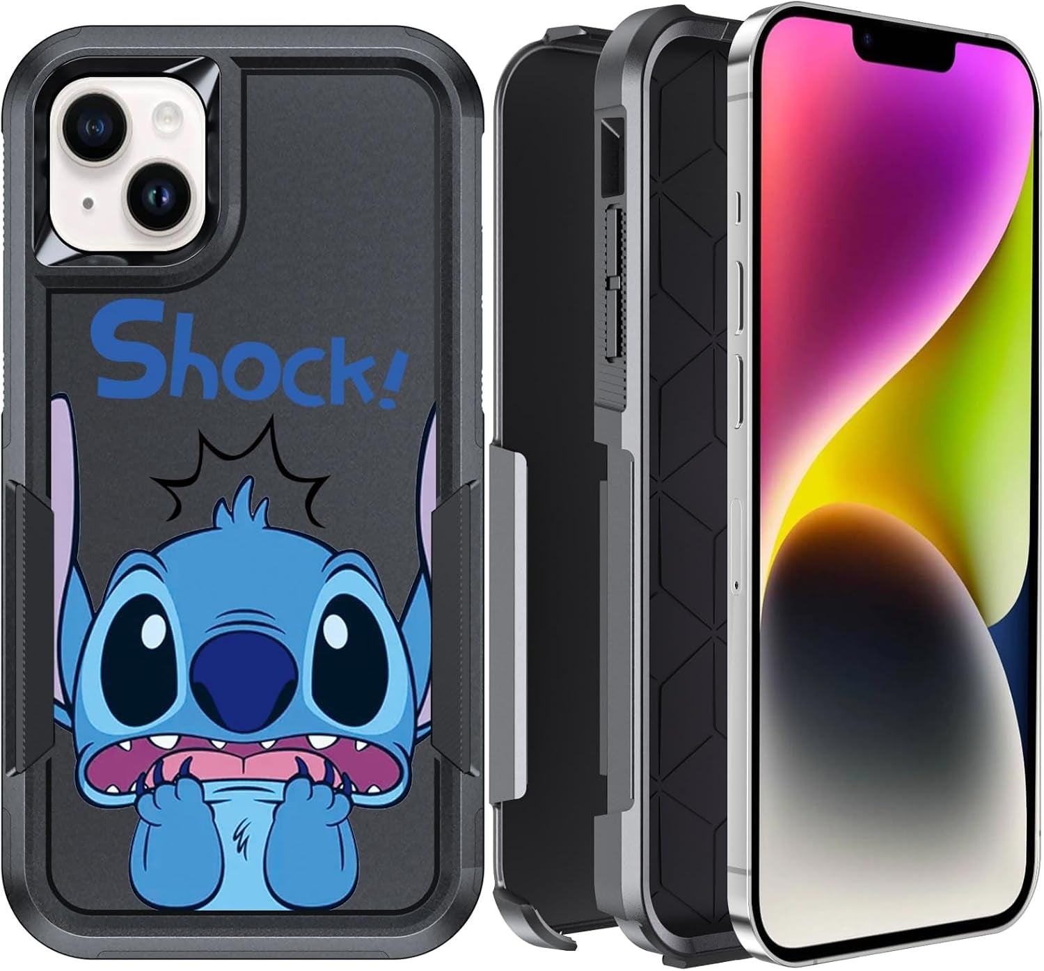 Heavy Duty Phone Case for Motorola Moto G Stylus 5G 2022 Case 6.8",Cartoon Anime Character Black Cover Full Body Rugged Shockproof Protective Funda for Women Men for Motorola G Stylus 5G 2022