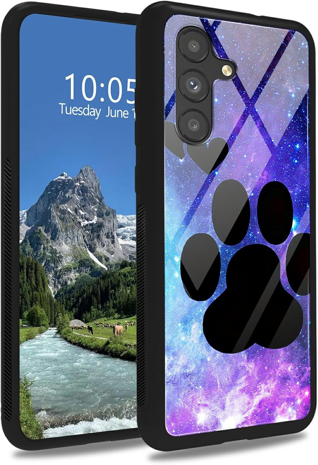 Case for Samsung Galaxy A14 5G,Galaxy A14 5G Case,Tempered Glass Back Cover Soft TPU Bumper Fashion Men Women Phone Case Shockproof Protective Cover for Samsung A14 5G,Astronaut