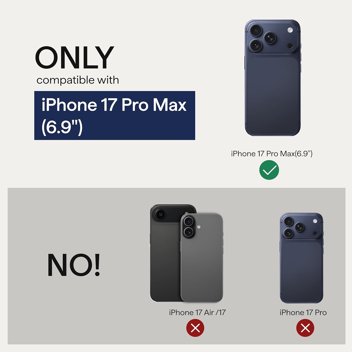 Pitaka for Iphone 17 Pro Max Case 6.9", Military Grade Protective Case, Compatible with Magsafe, 600D Aramid Fiber Woven & TPU Combined, Proguard - Black/Grey(Twill)