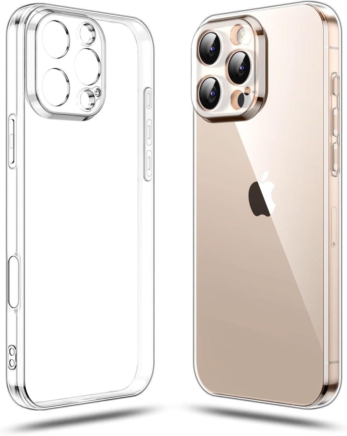 Shamo'S Clear TPU Case for Iphone 17 Pro Max – with Camera Protection, Ultra Slim, Shockproof, Anti-Yellowing, Scratch-Resistant, Wireless Charging Compatible, Enhanced Grip (For Iphone 17 Pro Max)