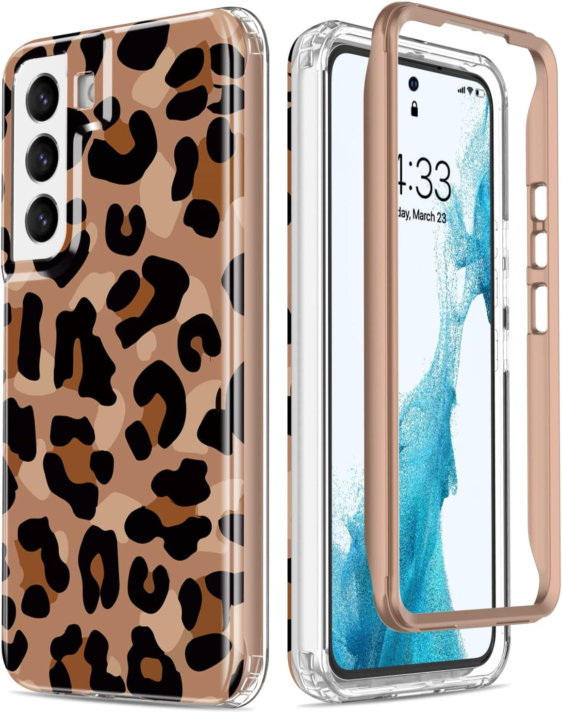 Esdot Compatible with Samsung Galaxy S22 plus Case,Passing 21Ft Drop Test,With Fashionable Designs for Women Girls,Protective Phone Case for Galaxy S22+ plus 6.6" Flower Garden