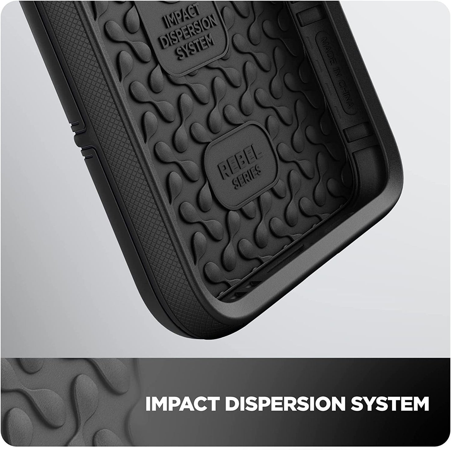 2-In-1 Belt Pouch with Rugged Case for Samsung Galaxy S22 Ultra - Shockproof Cover with Ballistic Nylon Phone Holster Clip (S22 Ultra)