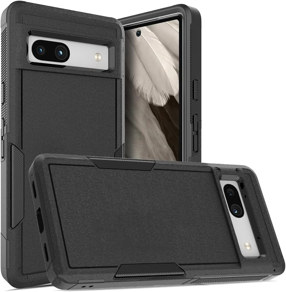 Case for Pixel Fold 5G, Shockproof, Strong and Durable Phone Protective Case for Google Pixel Fold 2023, Black  WOGROO Black Pixel 7A 