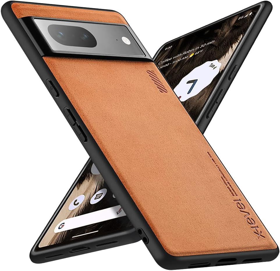 X-Level Google Pixel 8 Pro Case Drop Protective Thin Dual Layer Shockproof Bumper Phone Cases Full Body Rugged Hard PC Back Anti-Scratch Microfiber Surface with Grip with Soft Edge Slim Cover-Blue  pipilu Brown Pixel 7 