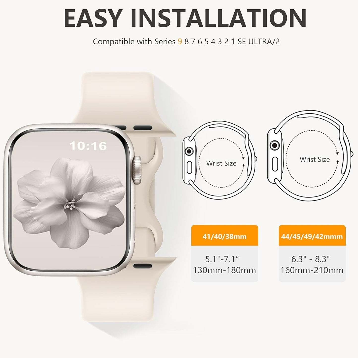 6 Pack Floral Engraved Bands & 6 Pack Sport Bands Compatible with Apple Watch Bands for Women 40Mm 41Mm 38Mm