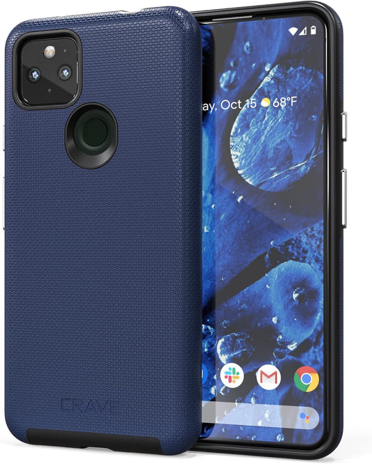 Crave Dual Guard for Pixel 5A Case, Shockproof Protection Dual Layer Case for Google Pixel 5A 5G - Navy  Crave Navy  