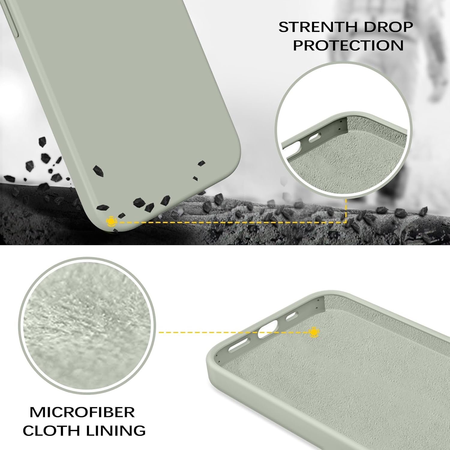 BENTOBEN for Iphone 14 Pro Max Case, Soft Silicone Gel Rubber Bumper Microfiber Lining Hard Back Shockproof Protective Phone Cover for Iphone 14 Pro Max 6.7", Copper Green  BENTOBEN   