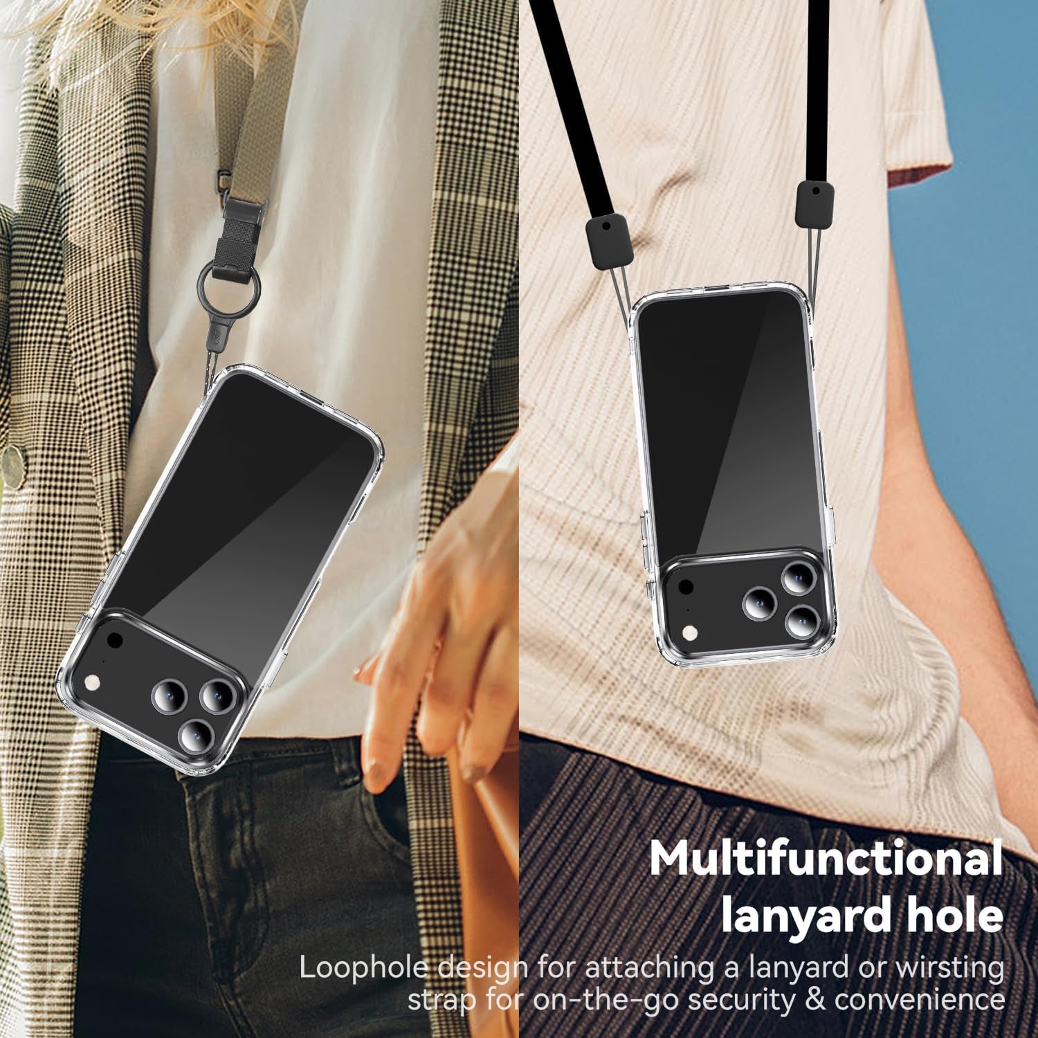 For Iphone 17 Pro Max Case Clear:For Transparente Iphone 17Pro Max Phone Cases [Camera Protector] [Military-Grade Drop] Shockproof Protective Phone Bumper for Apple 17 Promax 2025 Cover