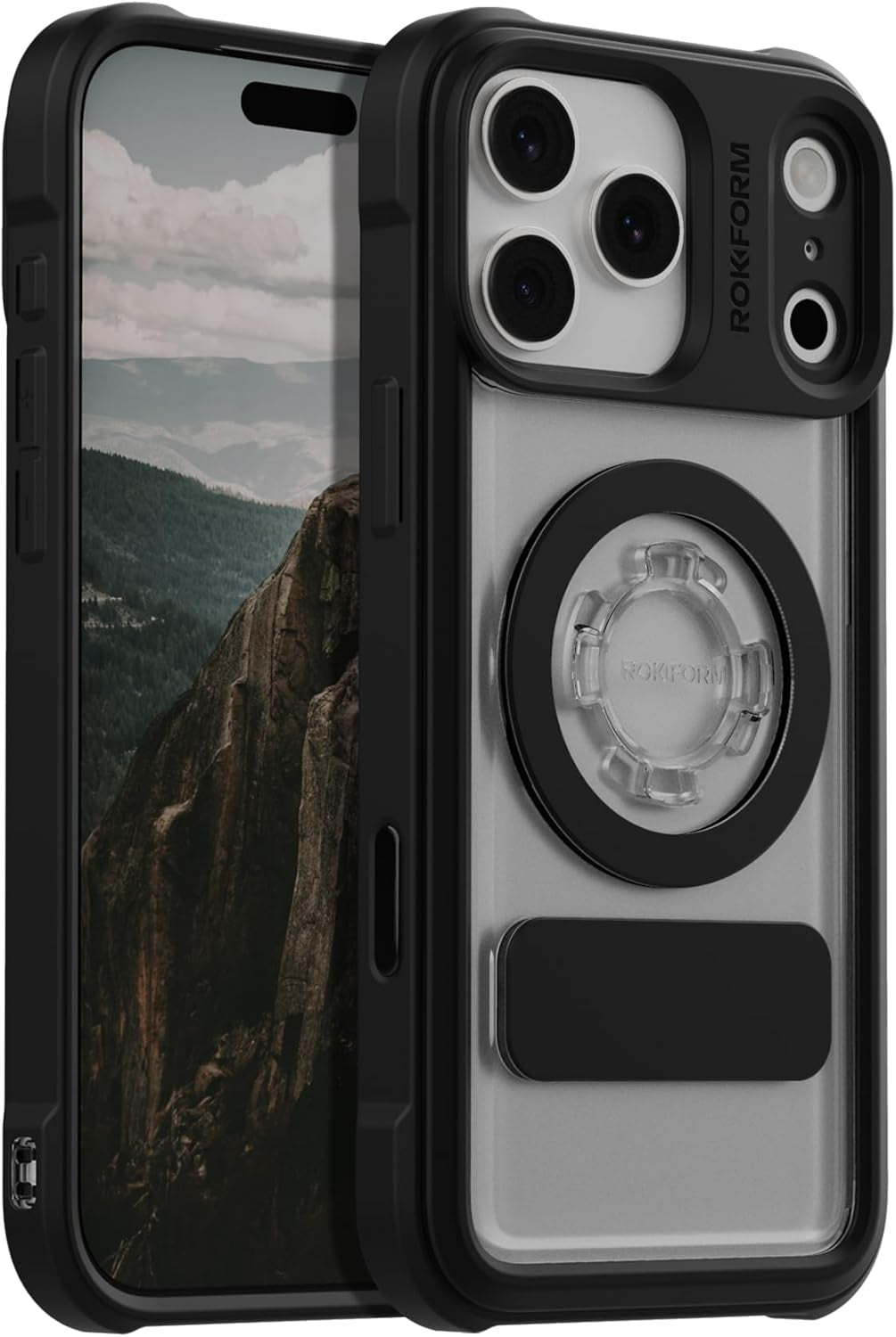 Rokform Rugged Case Compatible with Iphone 17 Pro Max, Magnetic Cover (Black)