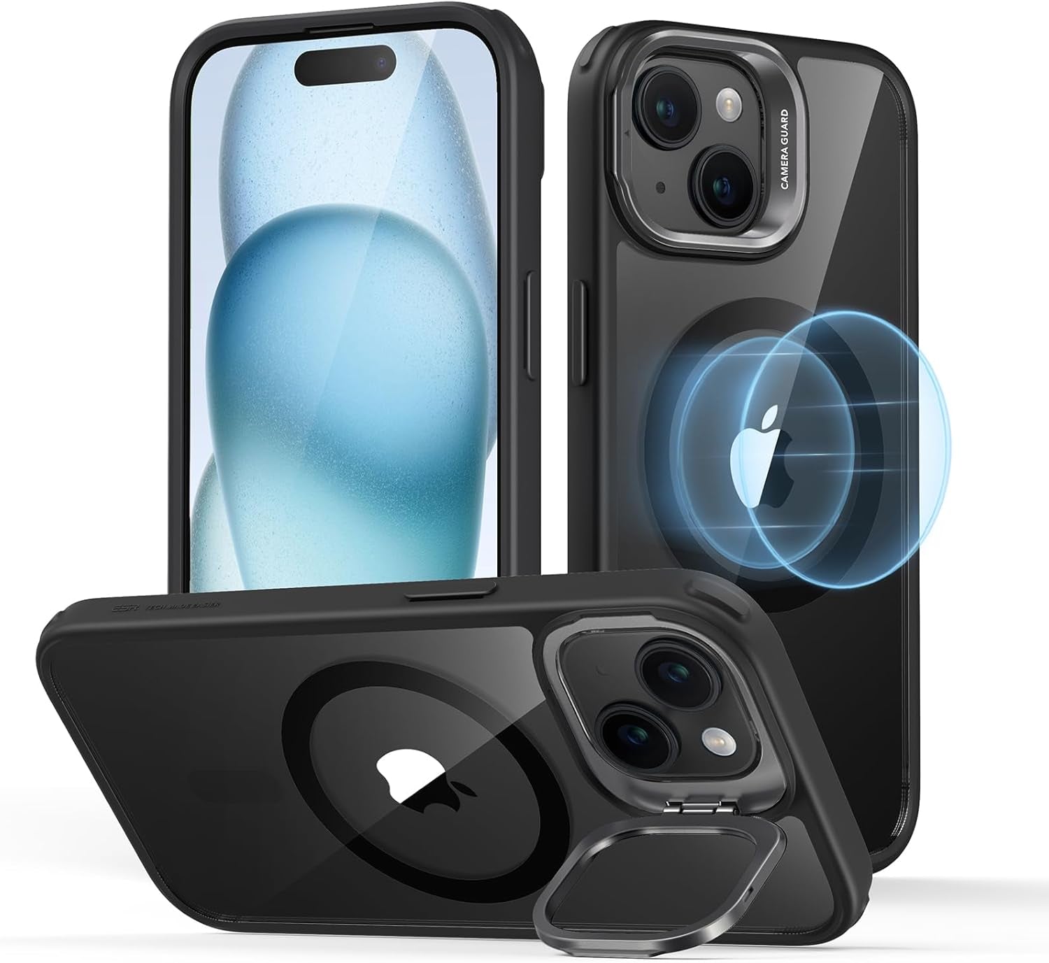 ESR for Iphone 17 Pro Max Case with Stash Stand, Camera Control Cover Compatible with Magsafe, Military-Grade Drop Protection Phone Case for Iphone 17 Pro Max, Scratch-Resistant Back Cover, Clear