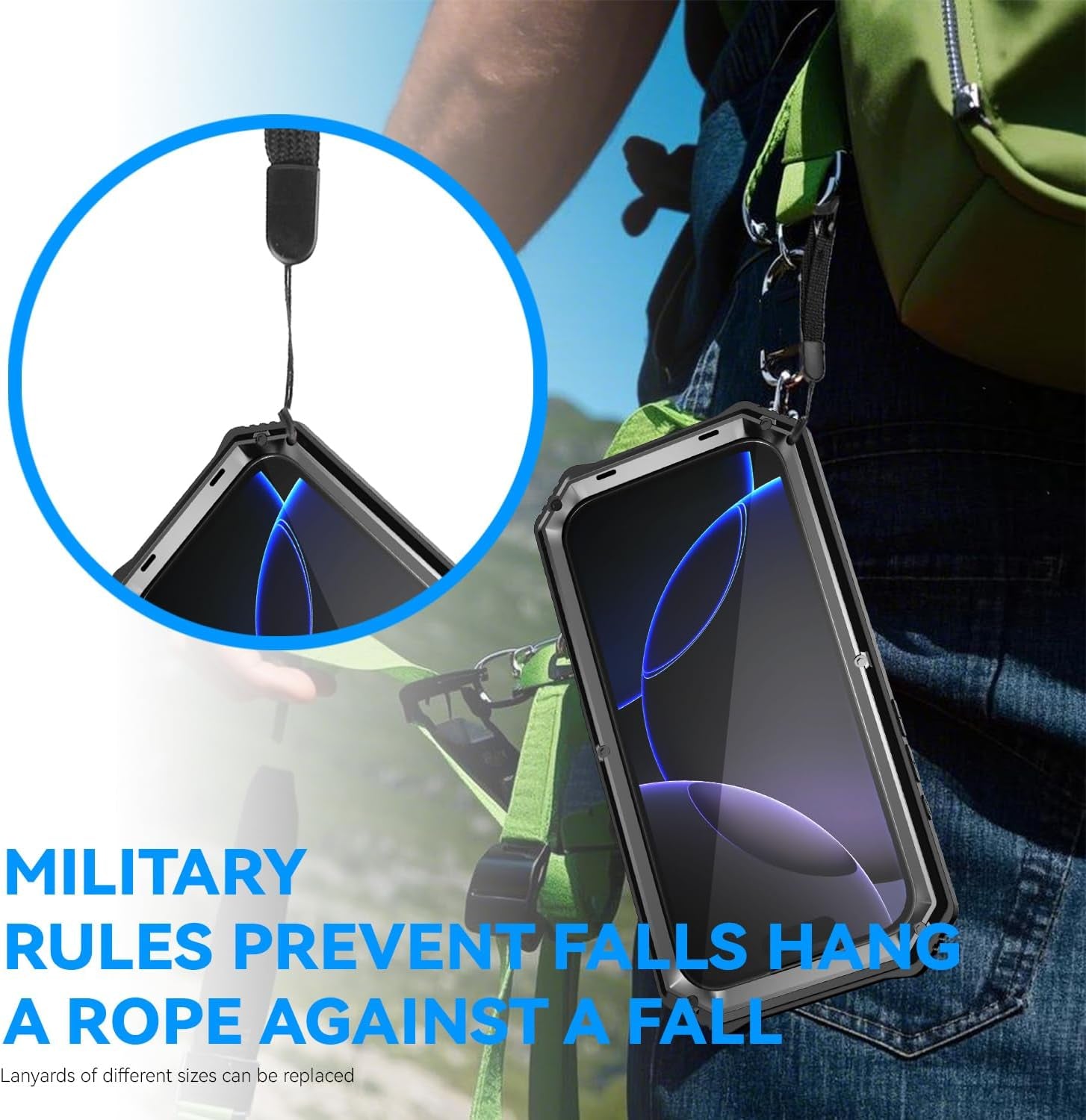 Military Metal Heavy Duty Case Compatible with Iphone 17 Pro Max, Drop Protection Rugged Defender Metal Bumper Screw Case with Stand Gorilla Glass Camera Cover Full Body Dustproof Black