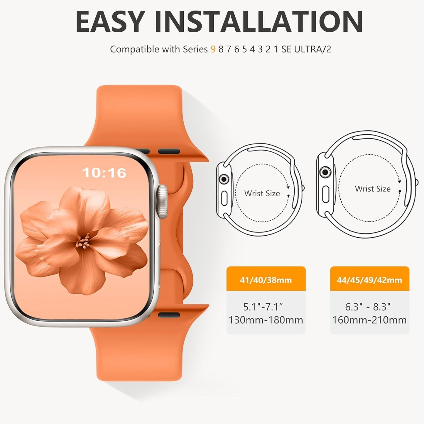 6 Pack Floral Engraved Bands & 6 Pack Sport Bands Compatible with Apple Watch Bands for Women 40Mm 41Mm 38Mm