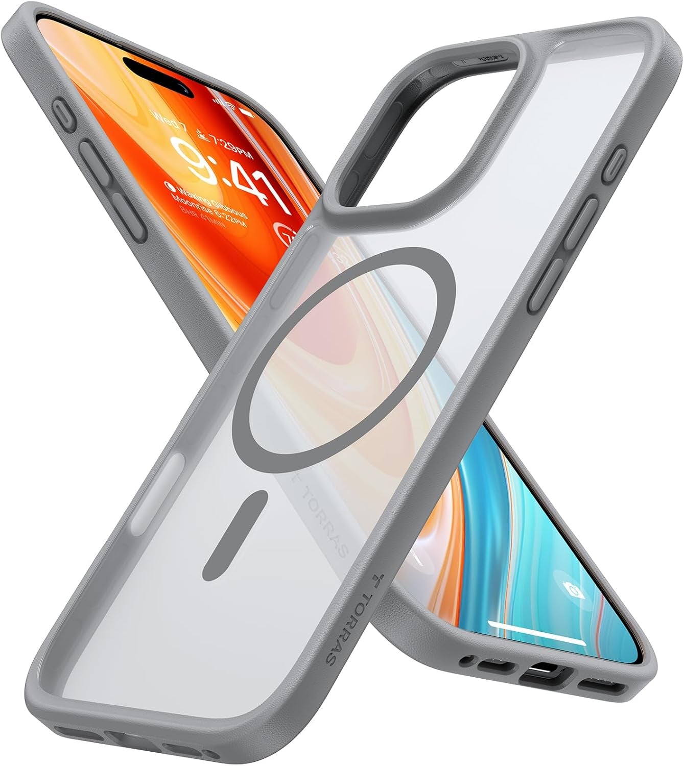 TORRAS Stronger Magnetic & Shockproof for Iphone 17 Pro Max Case, Fit for Magsafe, Military Grade Drop Protection, Camera Control, DIY Button, Slim for Iphone 17 Pro Max Case Translucent Deep Blue